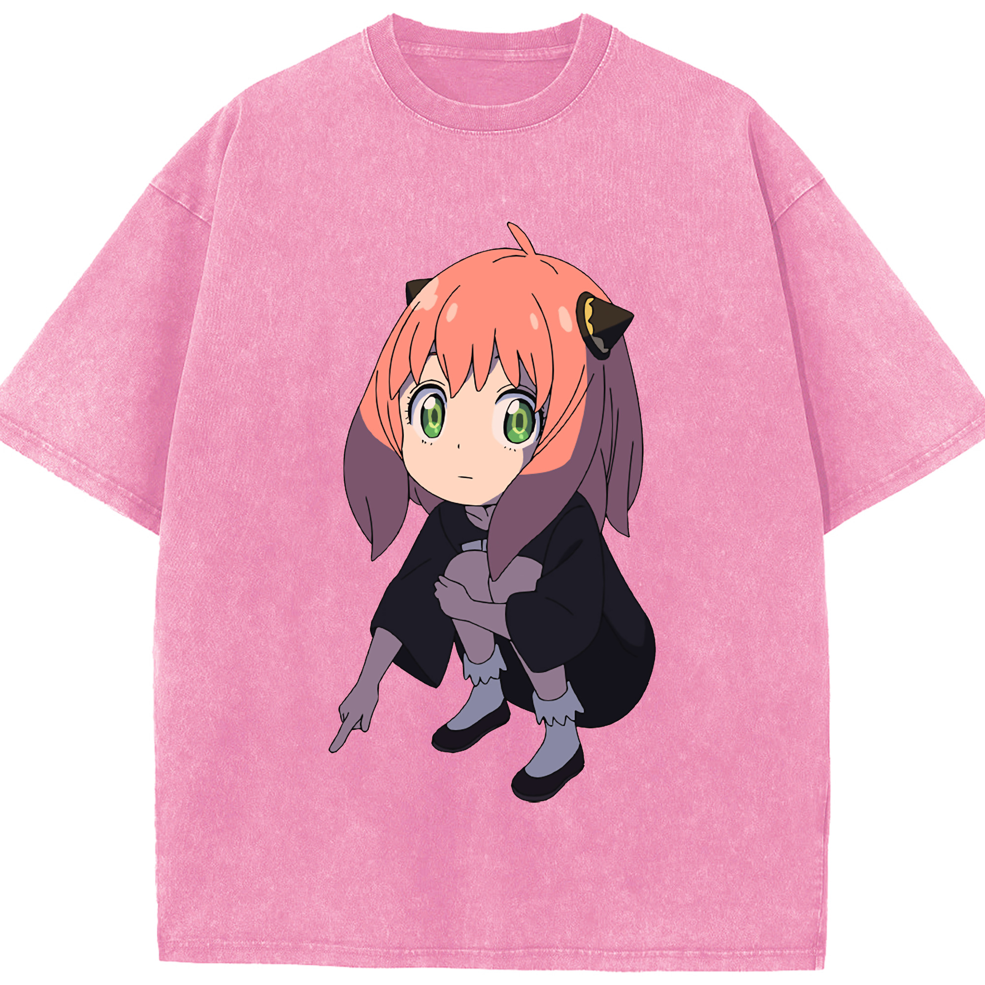 （画像用） SPY×FAMILY间谍家家酒 綿100% ヴィンテージ風 半袖Tシャツ（フロントプリント）
